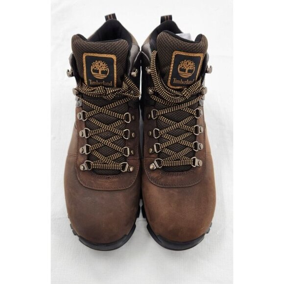 Timberland Mt Maddsen Leather Wp Boots Dark Brown Mens Size 11.5 New Without Box